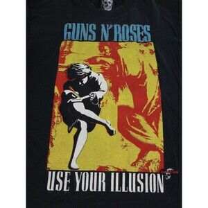 Vintage GUNS-N-ROSES Use Your Illusion Men's  T-Shirt Large - Double Sided